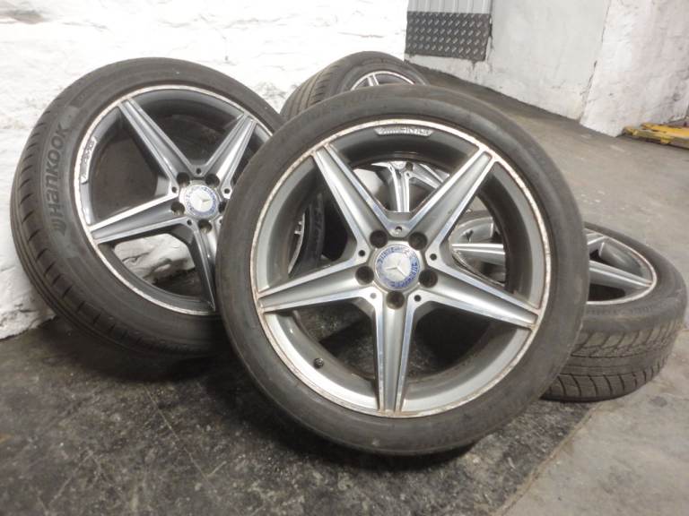 GENUINE MERCEDES AMG 18 INCH ALLOY WHEELS 5x112 MERCEDES ALLOY WHEELS MERCEDES 