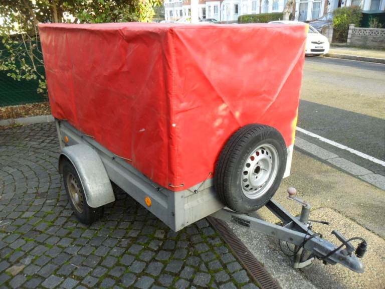 Covered car trailer