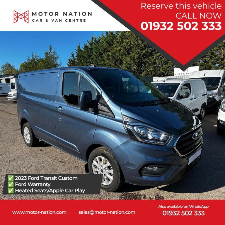 2023 Ford Transit Custom 2.0 280 EcoBlue Limited Panel Van 5dr Diesel Manual L1 H1 Euro 6 (s/s) (...