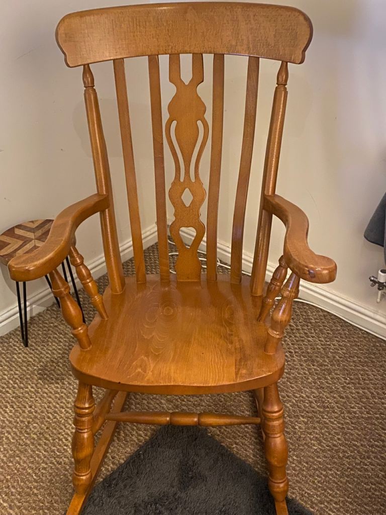 Solid wood rocking chair 