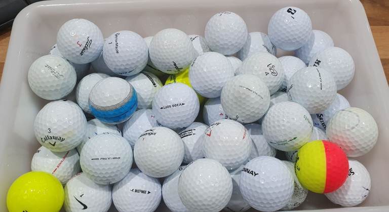 50 Mint used golf balls