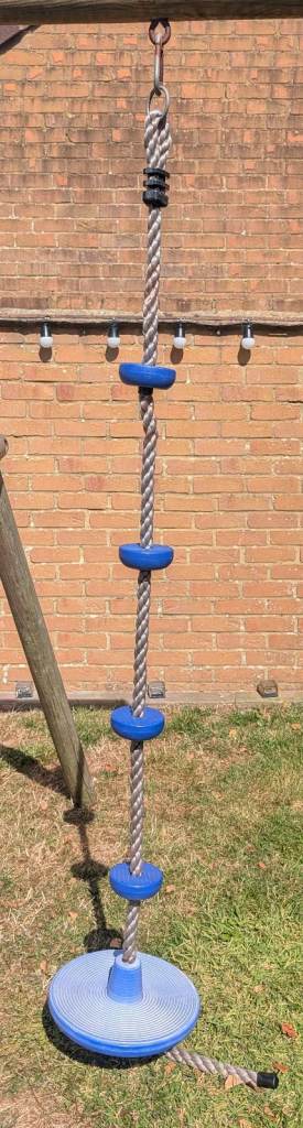 Climbing Rope Swing with Disc Swing Seat Rope Ladder