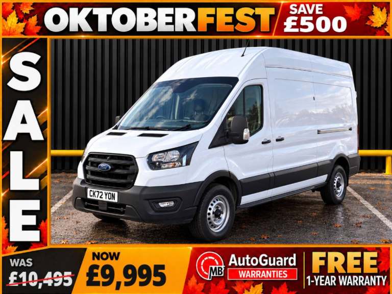 2022 Ford Transit 2.0 350 EcoBlue Leader Panel Van 5dr Diesel Manual FWD L3 H3 Euro 6 (s/s) ( Pan...