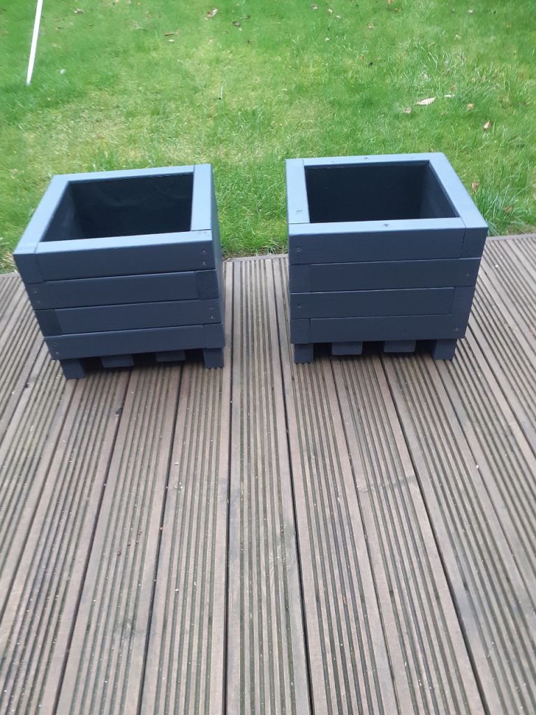 Solid timber planters