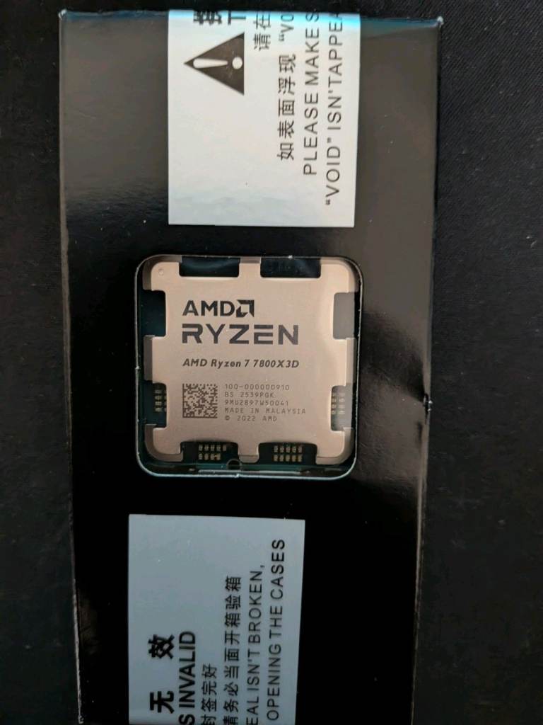 AMD Ryzen 7 7800X3D CPU - Brand New, Unopened, OEM/Tray Model