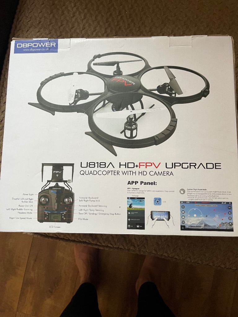 DBPower U818A HD+FPV Quadcopter with HD Camera and Features Z#1032