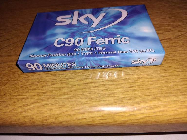 Sky C90 Ferric Cassette Tape – 90 Minutes, New