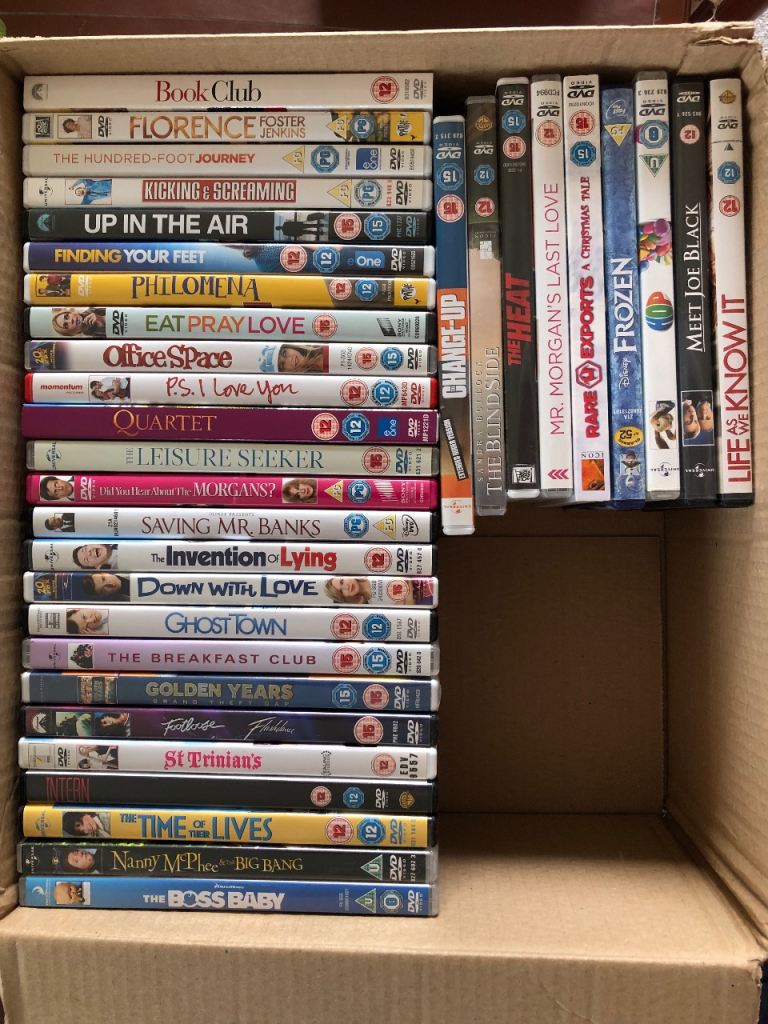 Box of 34 DVD's