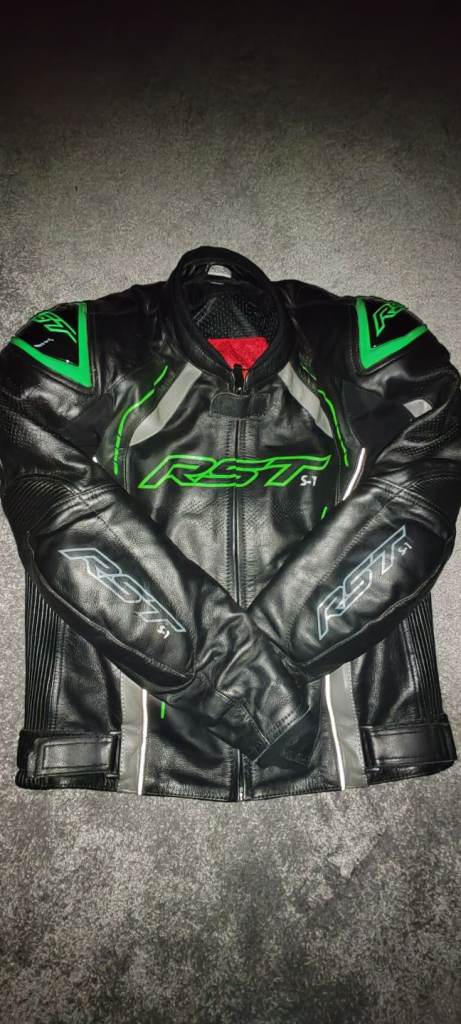 RST Men's Leather Motorcycle Jacket