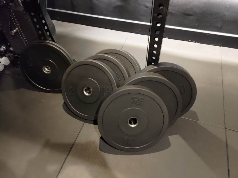 Gym Weight Plates - 130kg total: 6x 20kg & 2x 5kg in good condition