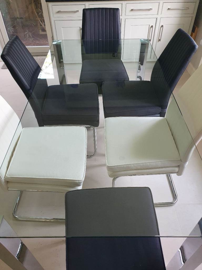 Glass Table and 6 chairs