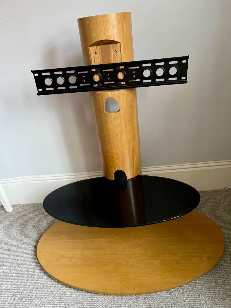 TV stand wood and glass