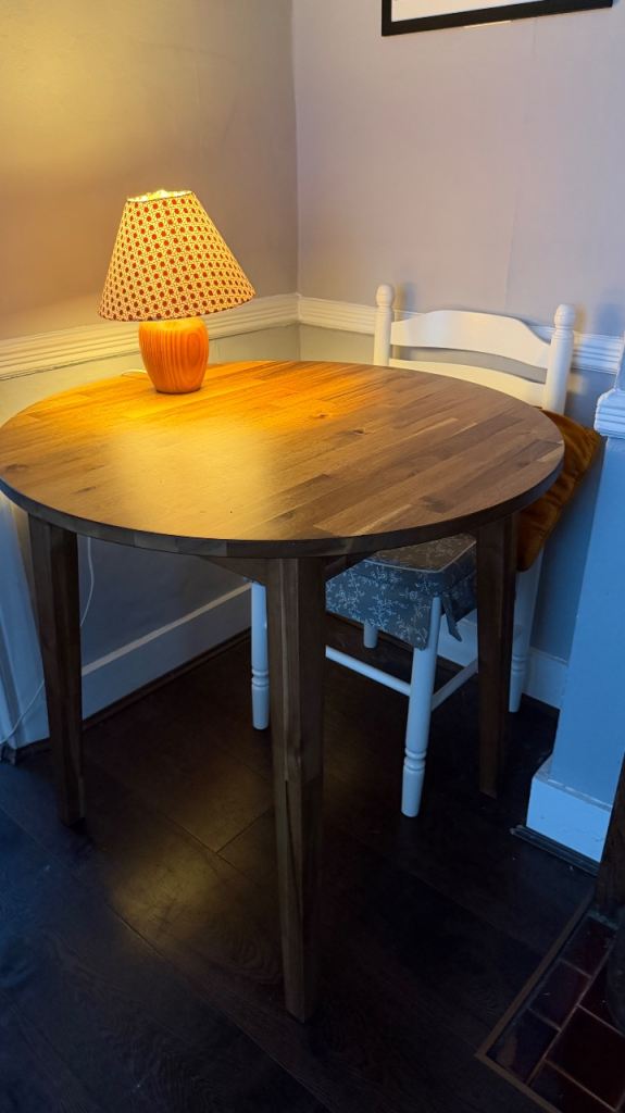 2 seater dining room oak table