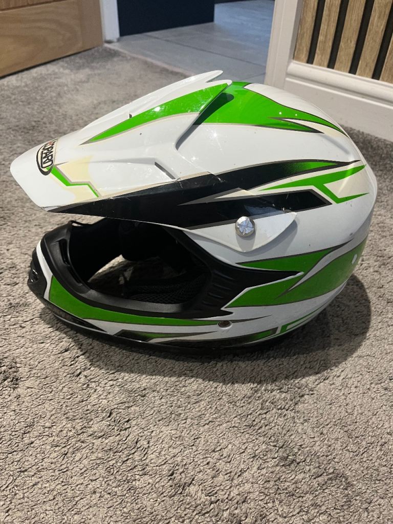 Child’s leopard motocross helmet size large 53-54cm