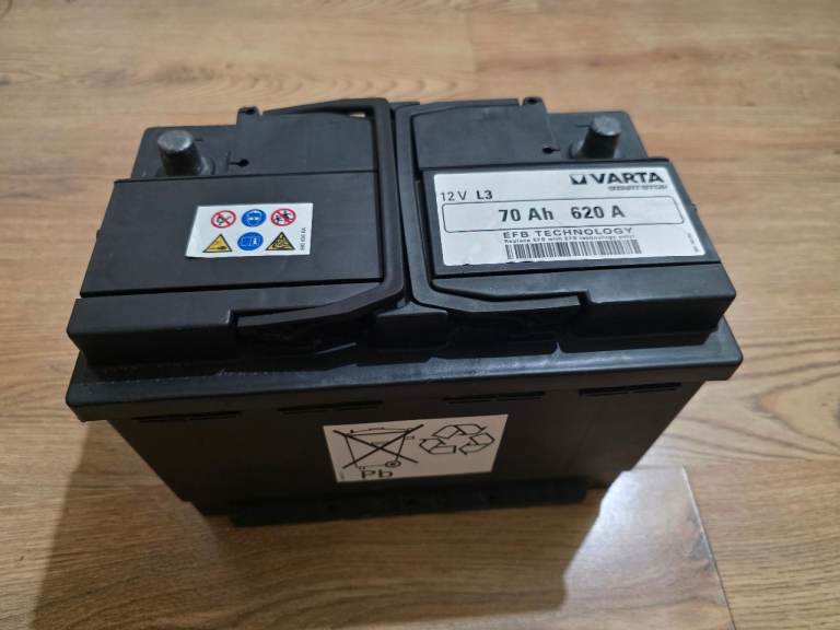 Varta EFB 12V 70Ah 620A Battery Used