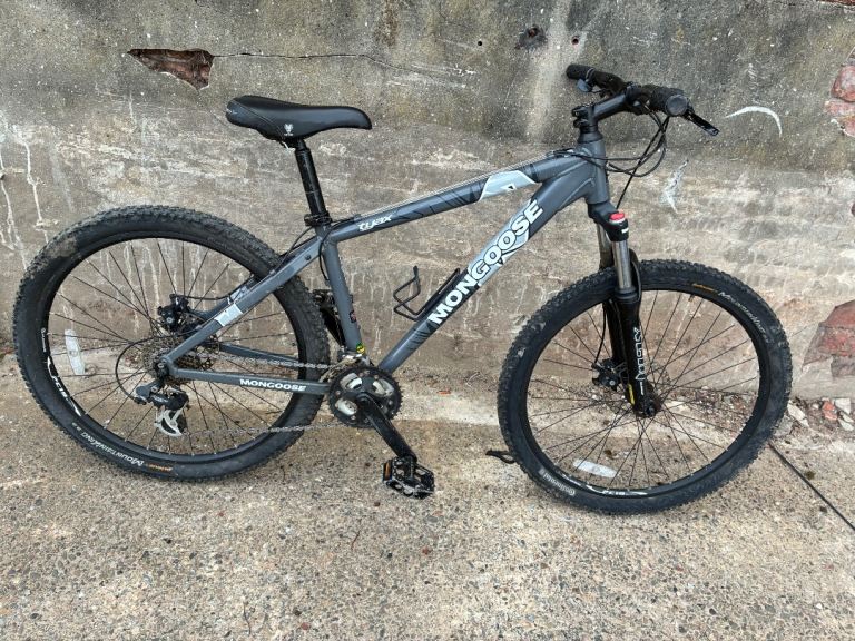 Mongoose Tyax Elite Mountain Bike - Grey, Good Condition