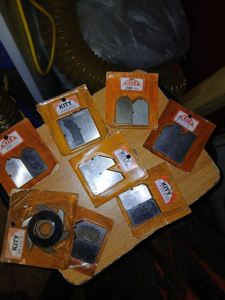 KITY SPINDLE MOULDER CUTTER BLOCK & CUTTERS