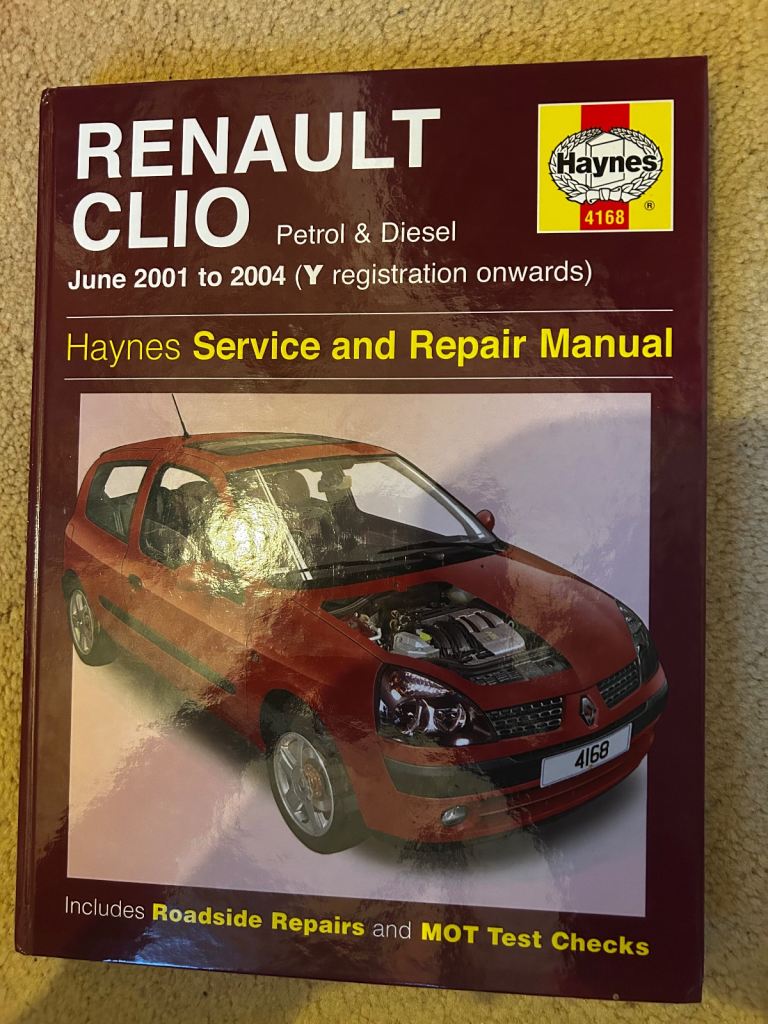 Renault Clio Petrol & Diesel Service & Repair Book ( New Condition)