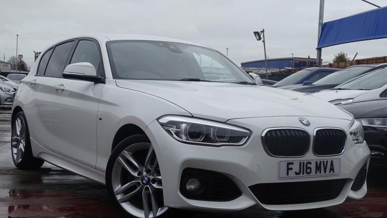 BMW 1 SERIES White Auto Petrol 2016 m sport red leather