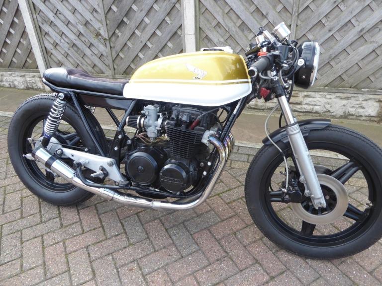 HONDA CB 650 CAFE RACER X REG TAX-MOT EXCEMPT 4 INTO 1 PIPE BRAIDED LINES
