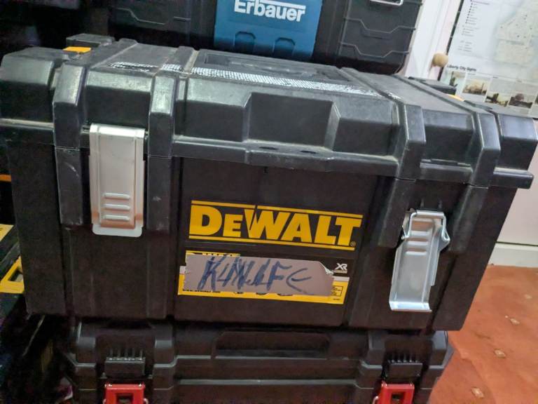 DEWALT and  ERBAUER tool boxes some are new £20 EACH