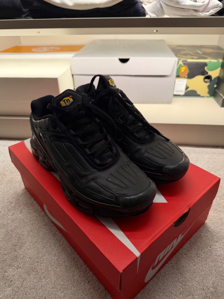 Nike Air Max Plus TN3 Black Trainers – UK 8, As Good As New