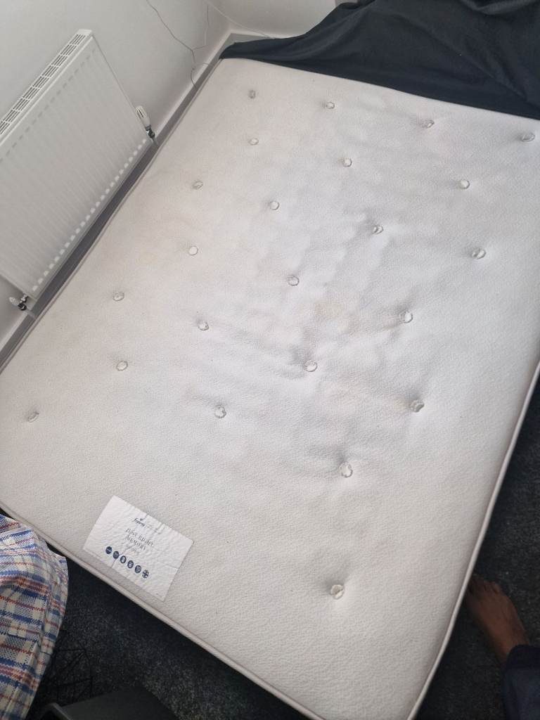 King size memory foam mattress only with duvet for free.
