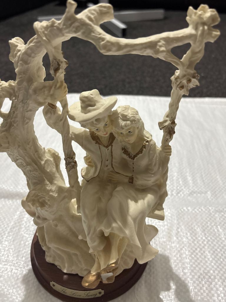 Charming Couple on Swing Figurine – Lovely Decorative Piece