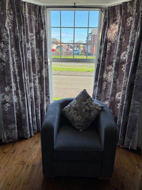 Curtains, Lamp & Rug all from Next