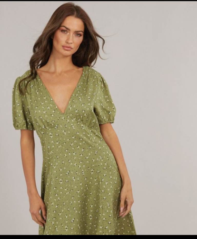 Womens sage green dress