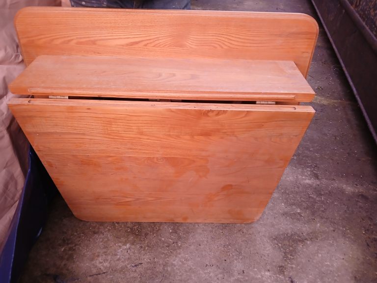 Folding solid wood table ( space saving) 