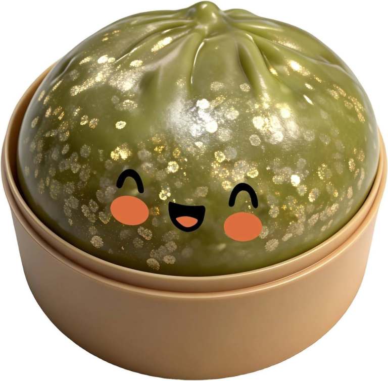 Dim Sum Bao Bun Glitter Dumpling  