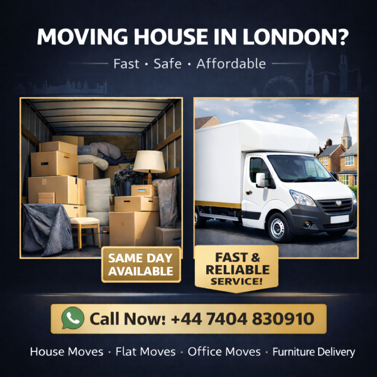  House Move London | Large Luton Van | Fast & Reliable Service | Call Now