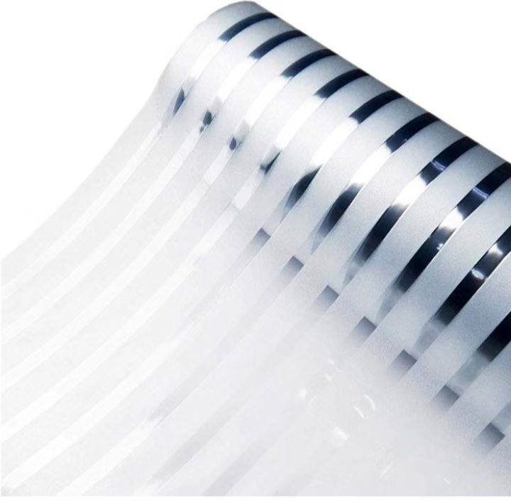 Frosted Stripe Window Film 90x400cm – Static Cling Privacy