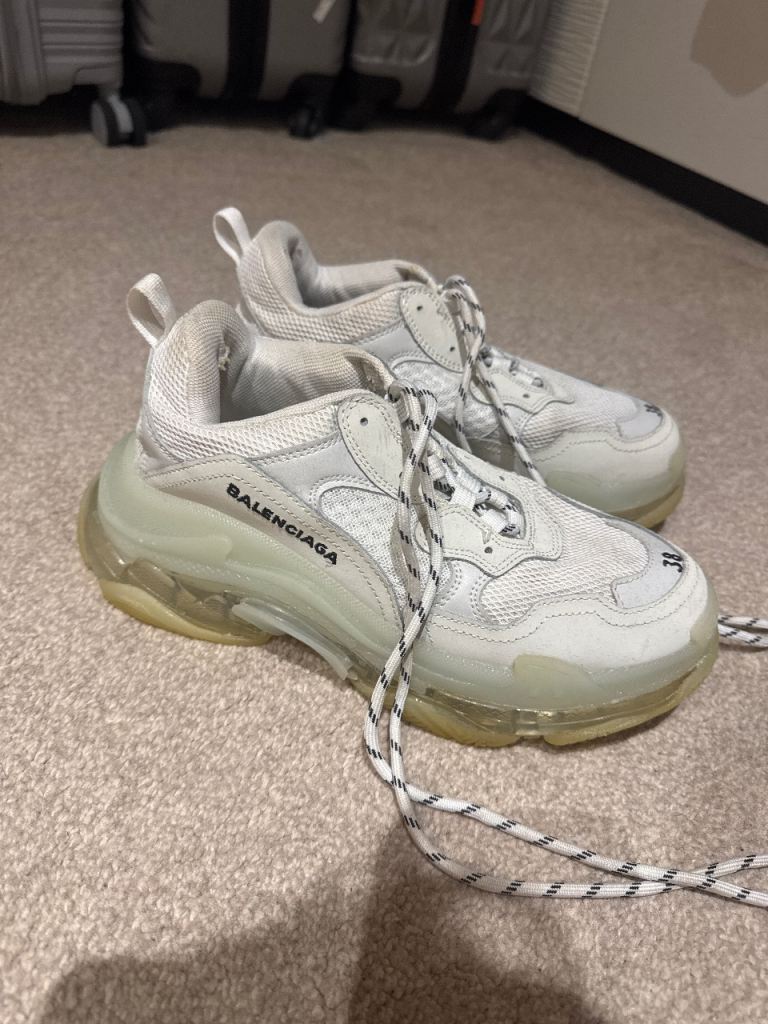 Balenciaga clear sole women’s size 5 trainers 