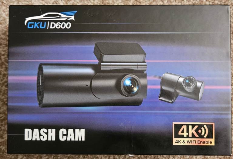 Dashcam 4k Front & rear cameras BNIB 