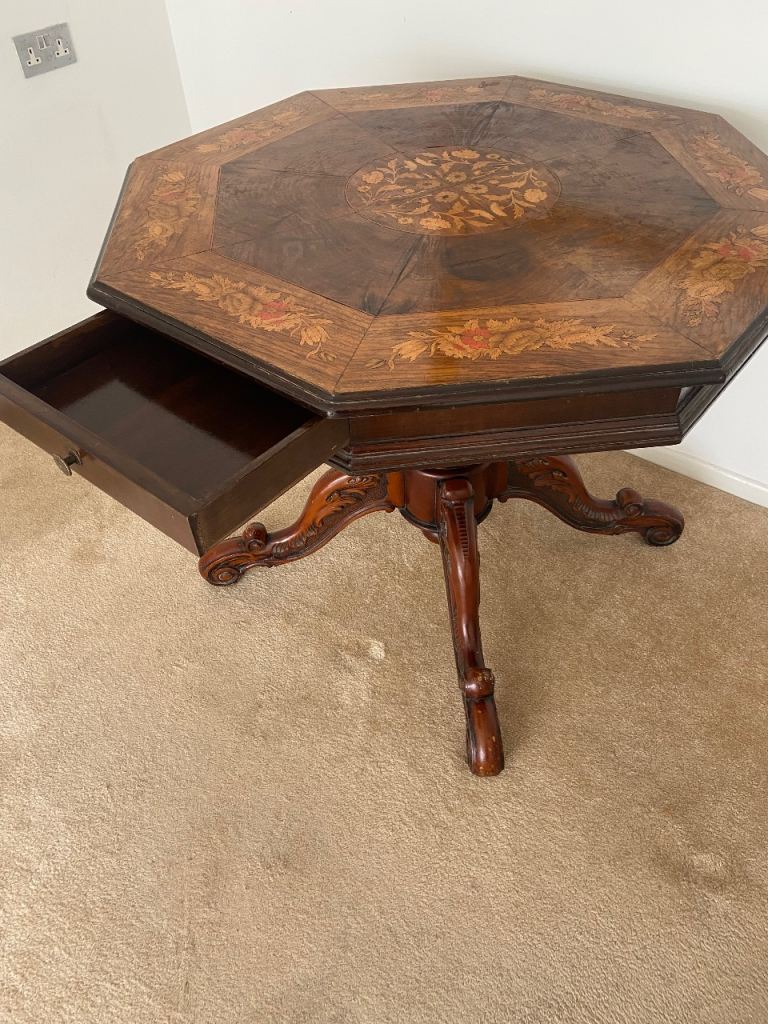 Beautiful mahogany marquetry centre table, £209.00 for Sale