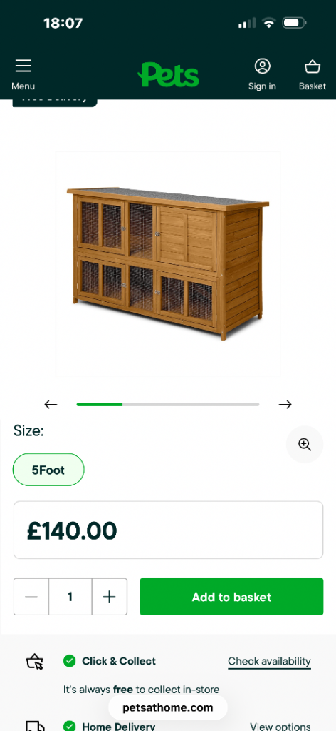 Guinea pig/ rabbit hutch 