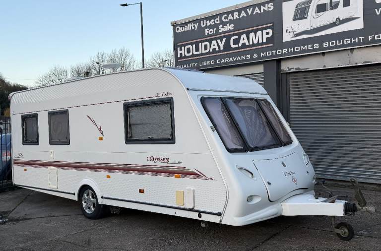 2003 ELDDIS ODYSSEY 505 5 BERTH, COULD MAKE FIXED BED, MOTOR MOVER & FULL AWNING