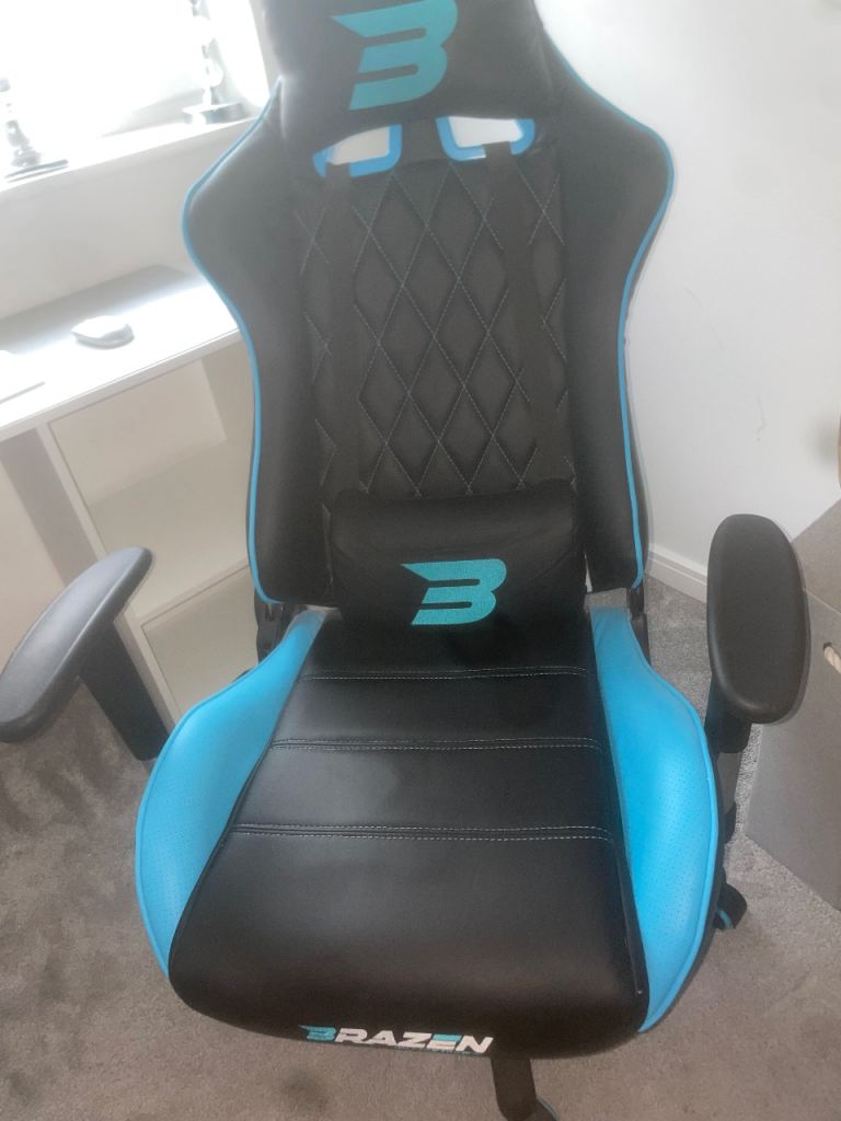 Brazen Gaming Chair - Black and Blue
