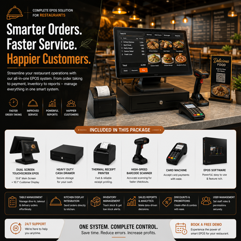 Complete EPOS System for Restaurants - New