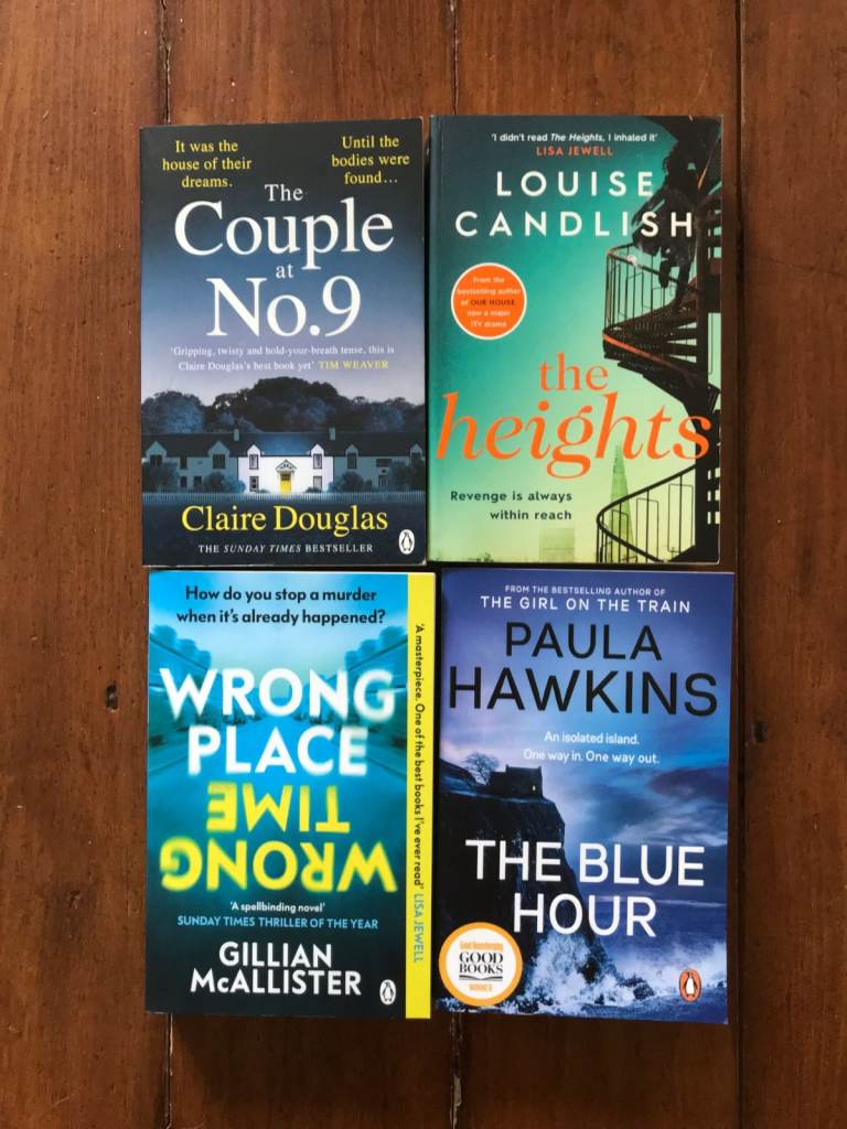 Thriller Book Bundle - Claire Douglas, Louise Candlish, Gillian McAllister, Paula Hawkins £2 each 