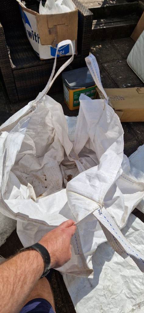 Large White Fabric Bulk Bags – free