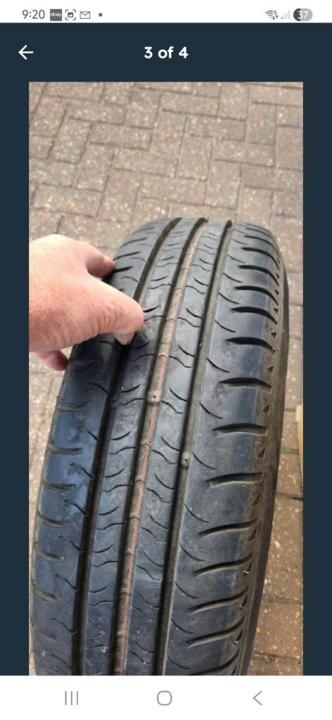 Talbot express spare tyre on rim