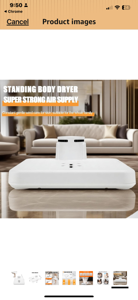 Bathroom full body drier 