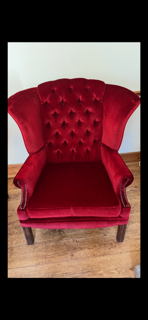 Chesterfield Queen Anne wing chair