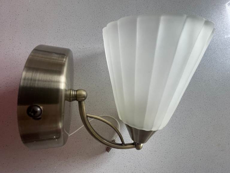 Late 20th Century wall light fitting (unused)
