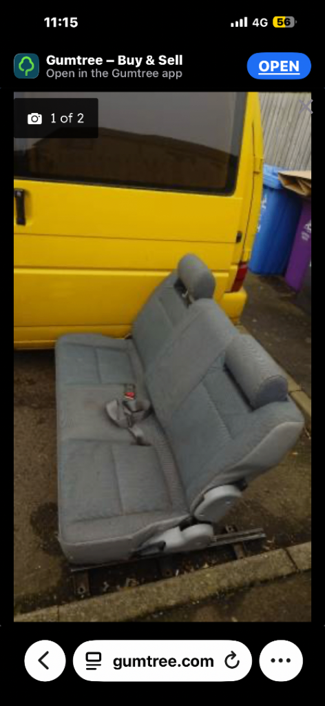 Vw t4 rear seats 