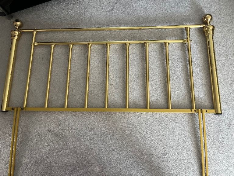 Brass effect headboard - reduced £25
