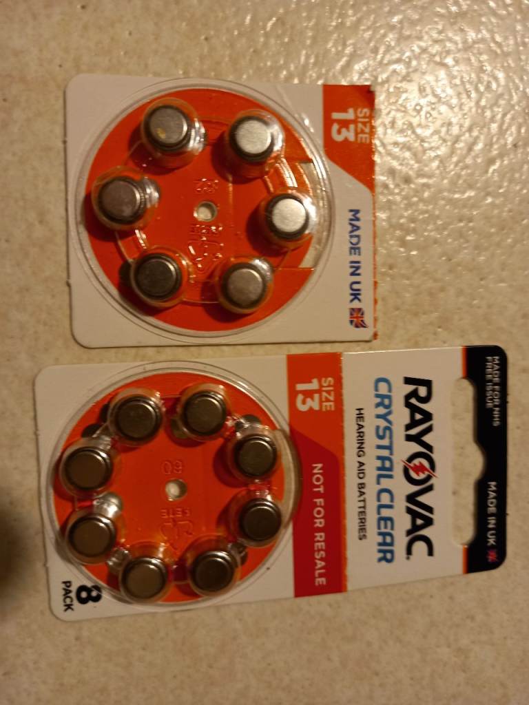 Hearing aid batteries.  FREE. 